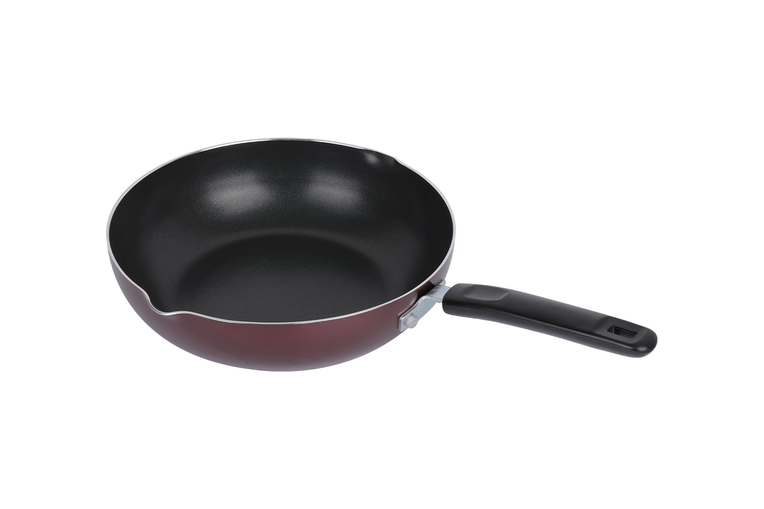 CLB2821D Wok-sa ​​staklenim poklopcem 28 wok, plameni wok, wok koji se ne lijepi